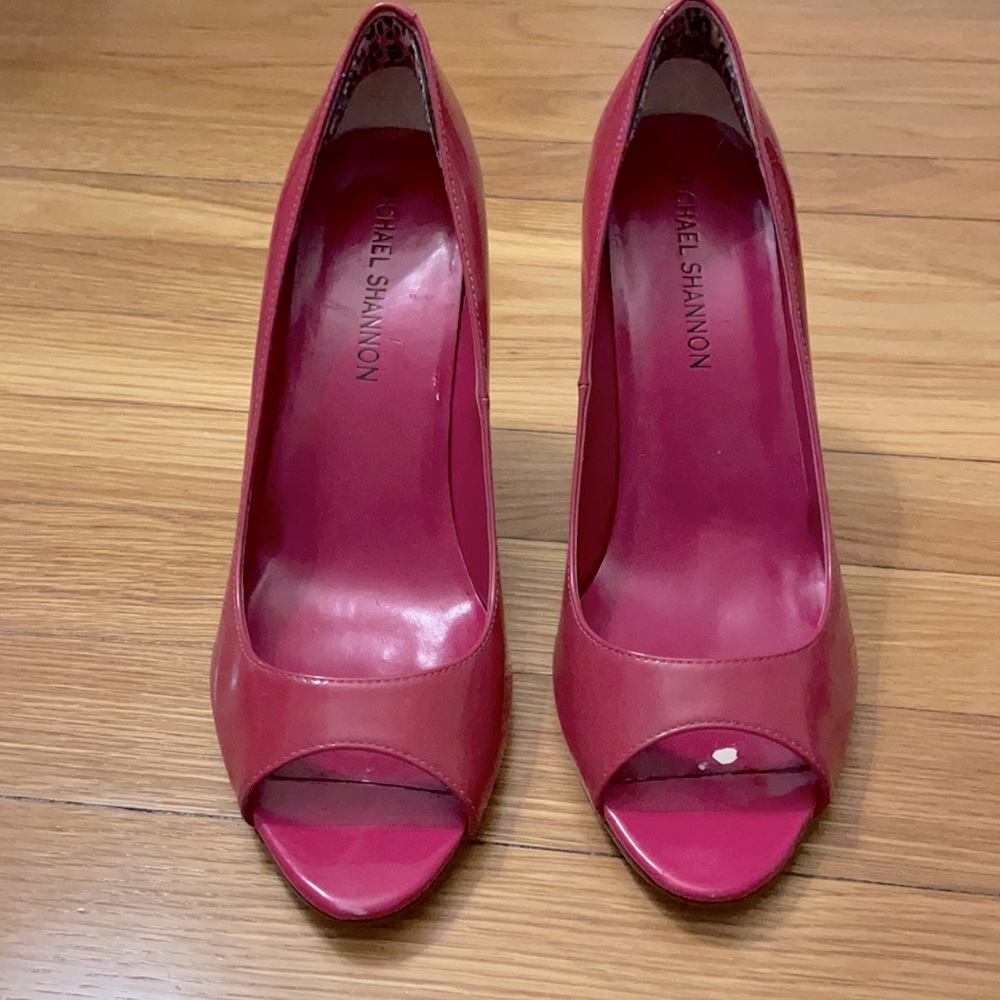 Michael Shannon Pink PeepToe Heels